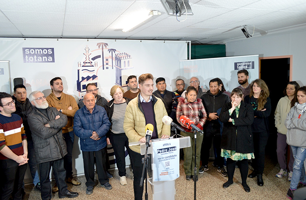 Ms de 350 vecinos ratifican la candidatura de Pedro Jos Snchez para revalidar la Alcalda con Ganar Totana